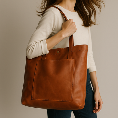 Lorena™ | Élégance contemporaine Sac à main en cuir chic