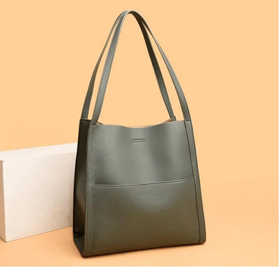 Lirà™ | Sac à bandoulière sobre et uni en cuir véritable